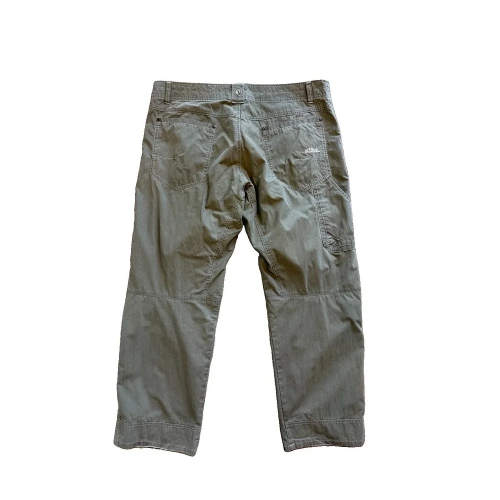 Kuhl Revolvr Pants Mens 38x30 Green Hiking 5 Pocket Cargo Outdoor Stretch